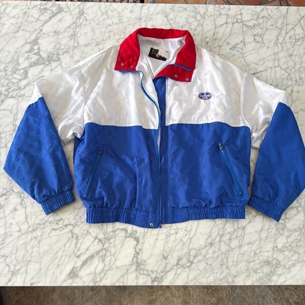 Vintage Cooper Tires Windbreaker Jacket by Osterman Sz XL